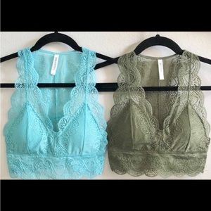 ZENANA - BUNDLE OF 2
Elegant Scalloped Stretch Lace Bralettes